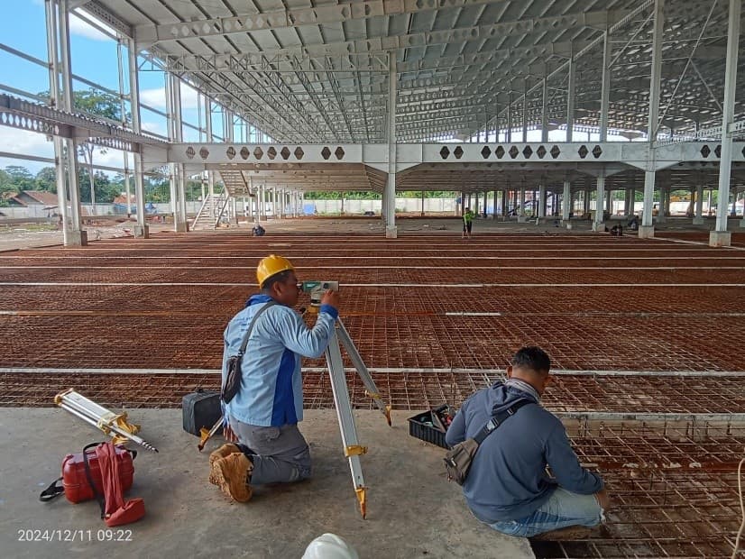 Mobilisasi proyek dan alat berat Leo Jaya Konstruksi